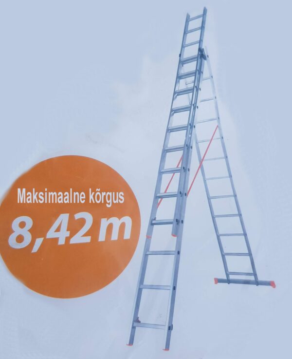 3 osaline Lükandredel 3x12 astet 8,42m