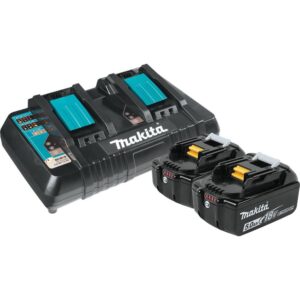 Makita akukomplekt 2x5Ah aku + Makita kiirlaadija DC18RD kahele akule