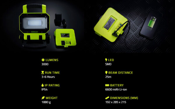UNILITE SLR-3000 LED Töölamp - USB - akupangaga - Rent - Image 5