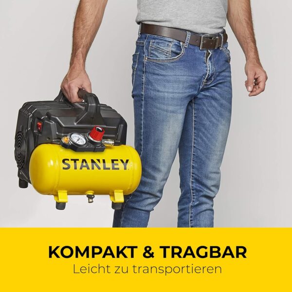 Kompressor Stanley 6L, 8bar, vaikne 59dB - Rent - Image 3