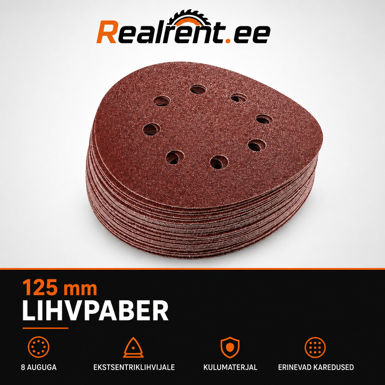 Lihvpaber 125mm - kulumaterjal - Pilt 2