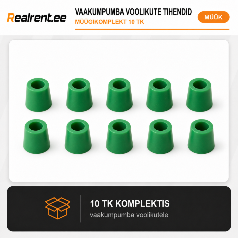 Vaakumpumba voolikute tihendid müügikomplekt 10 tk Realrent.ee tootepilt