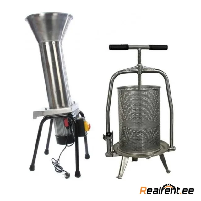 El. õunapurustaja + kruvipress 22L – Realrent.ee